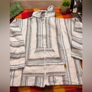 Full zipper Hooded Baja Jacket